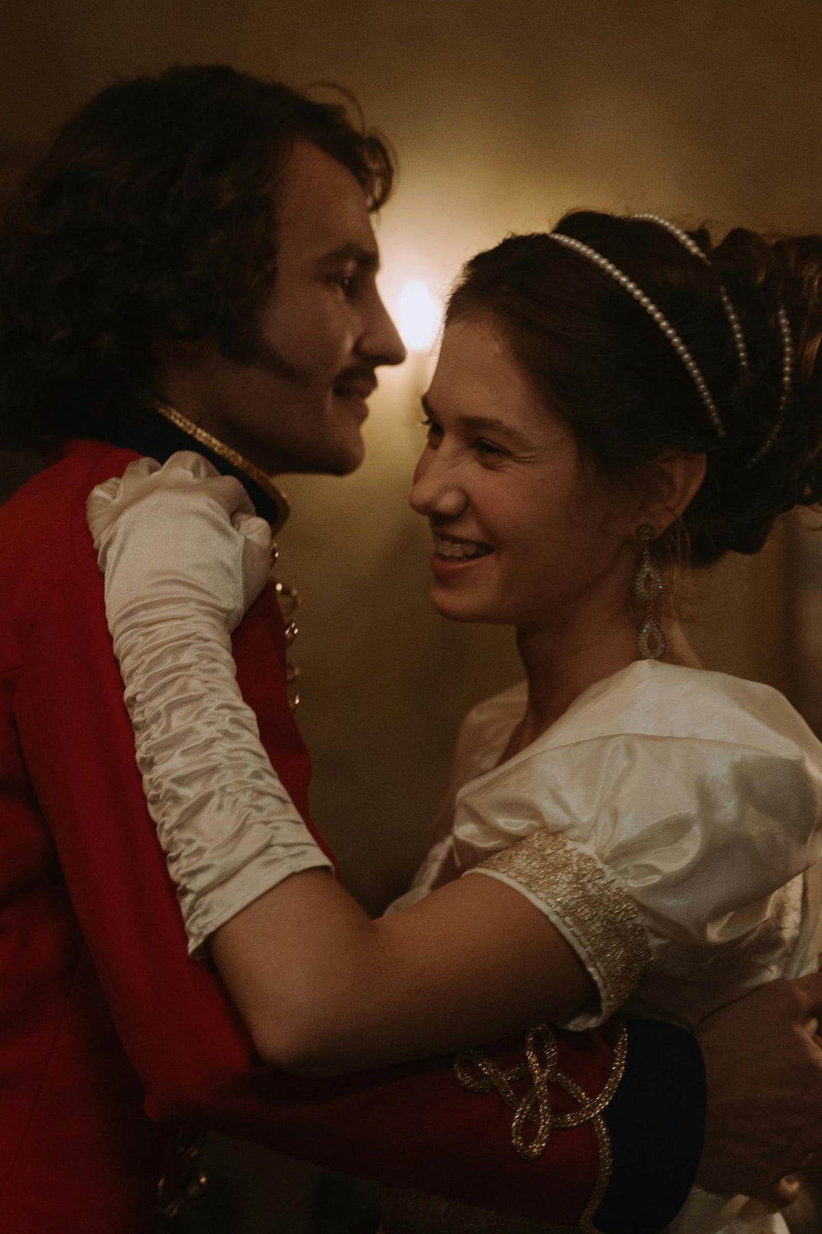 Guests dancing in masks